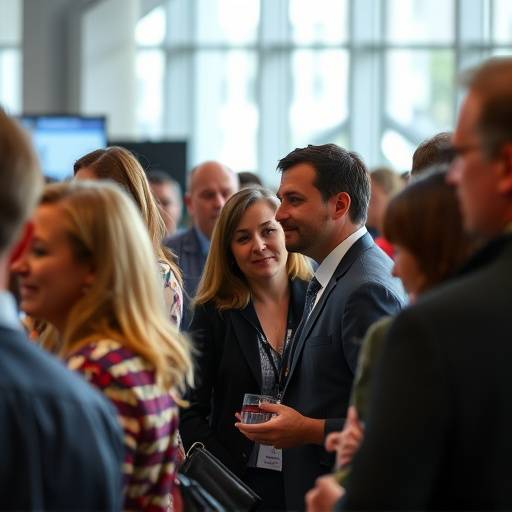 Fot√≥grafo tirando fotos de pessoas em um evento corporativo